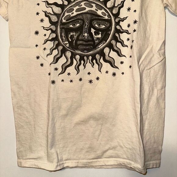 Sublime Unisex Cream Black Graphic Short Sleeve Shirt Size Small - Picture 2 of 9